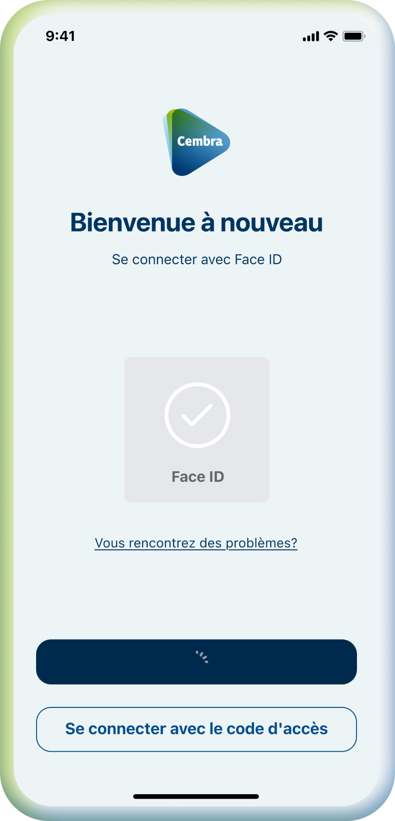 Login biométrique